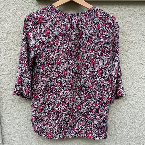 Boho flowered BCBG shirt - Picture 2 of 6